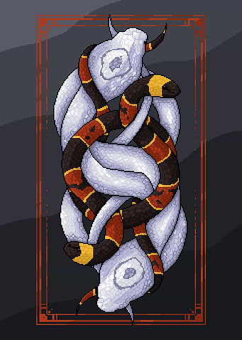 Pixel Art Cobras and Corals
