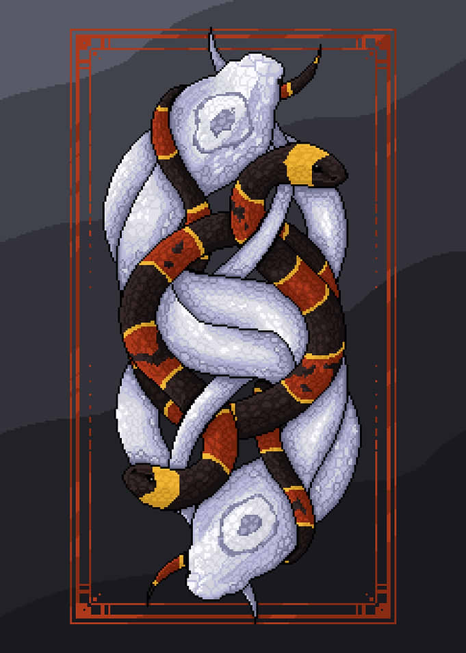 Pixel Art Cobras and Corals