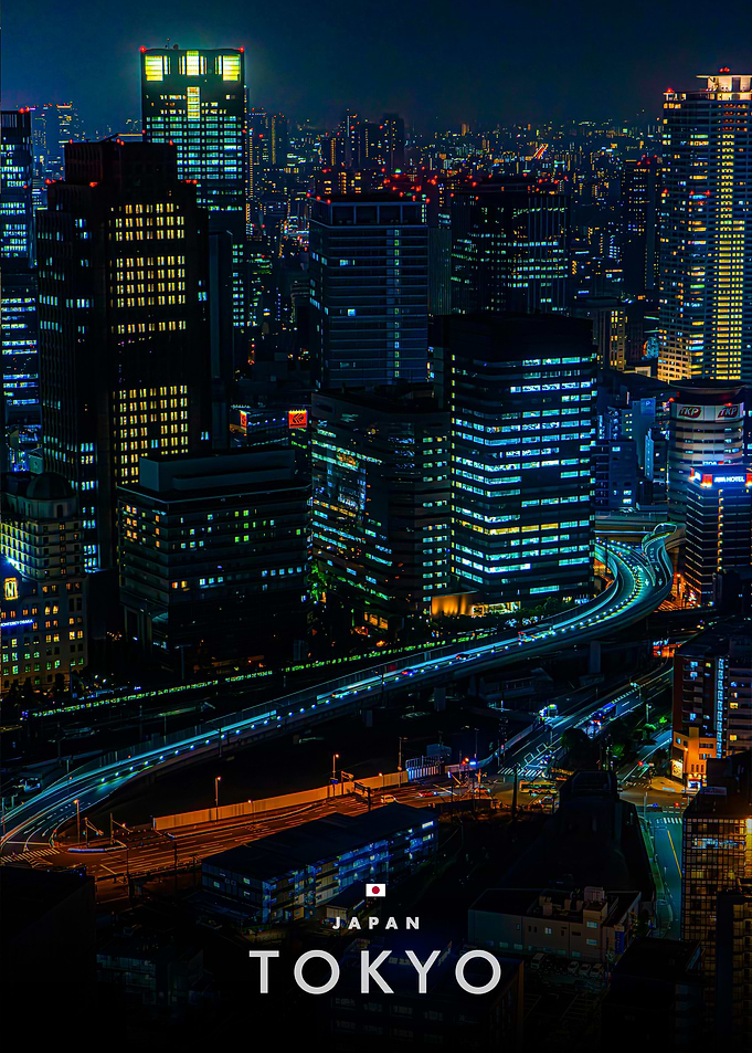 Tokyo Cityscape at Night