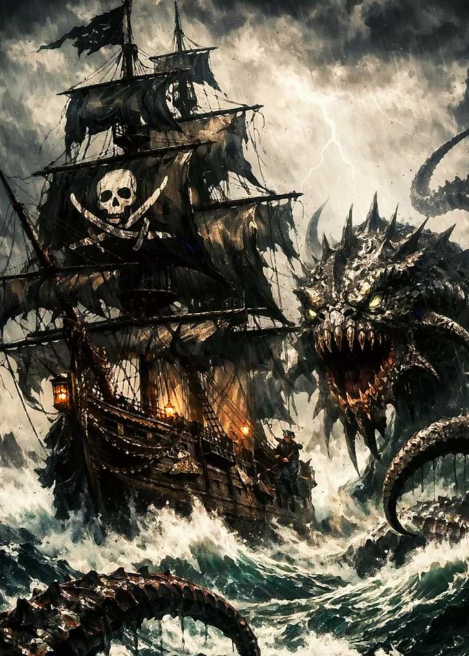 Pirate Ship Battles Kraken