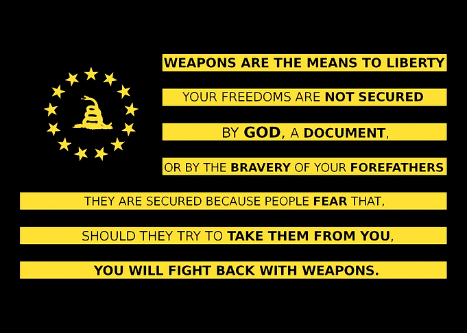 Don't Tread on Me Flag with Text