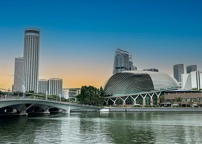 Singapore Skyline and Marina Bay