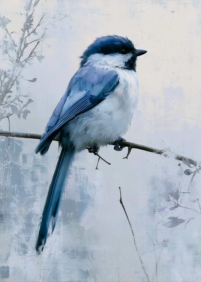 Blue Bird on a Branch