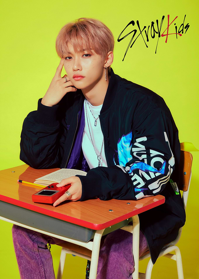 Stray Kids Felix at Desk