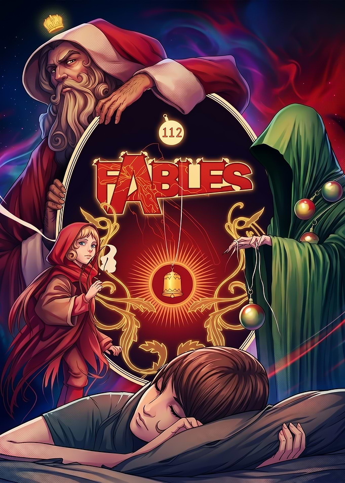 Comic cover illustration art