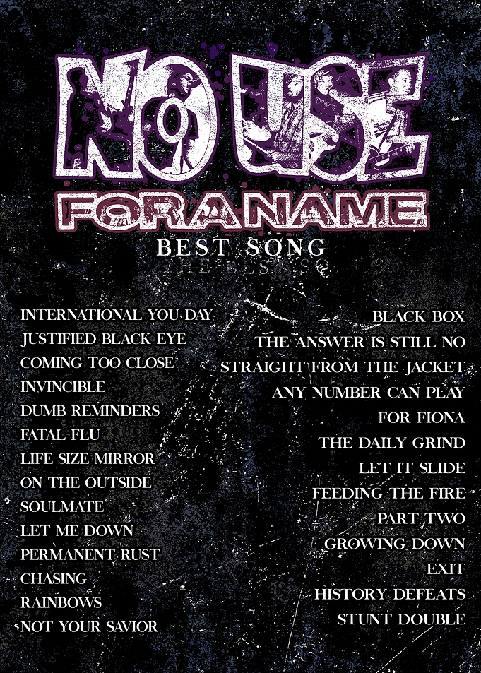 NO USE FOR A NAME Best Song List