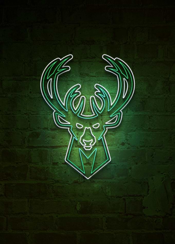 Milwaukee Bucks Fear the Deer Neon