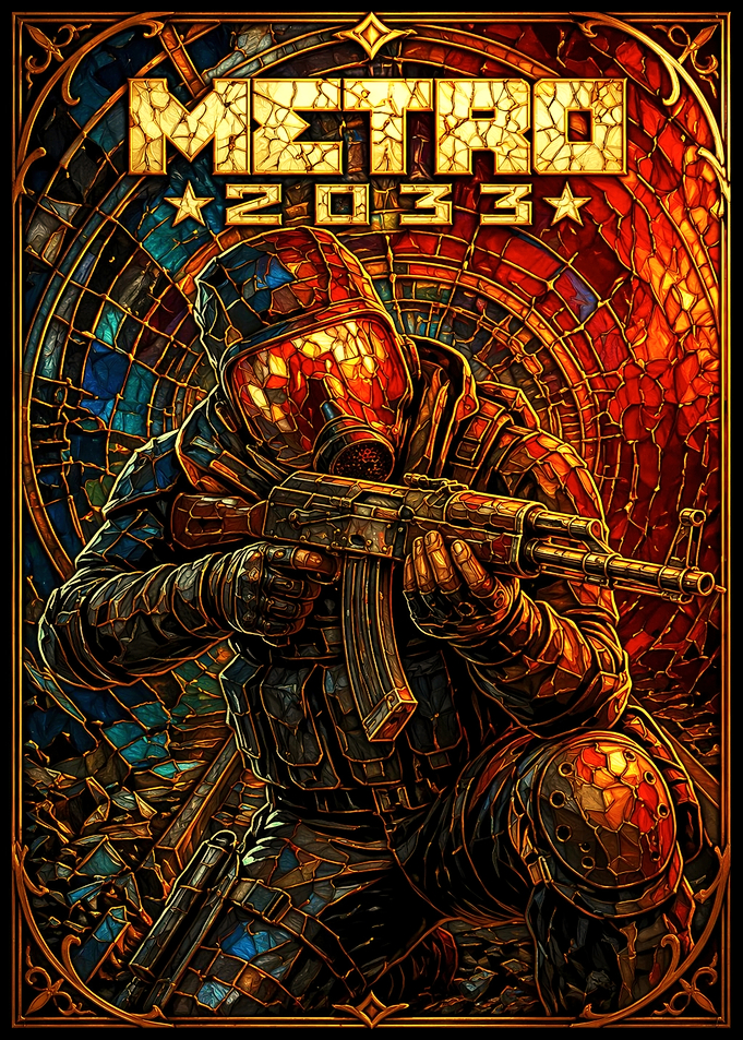Metro 2033 Stained Glass Art