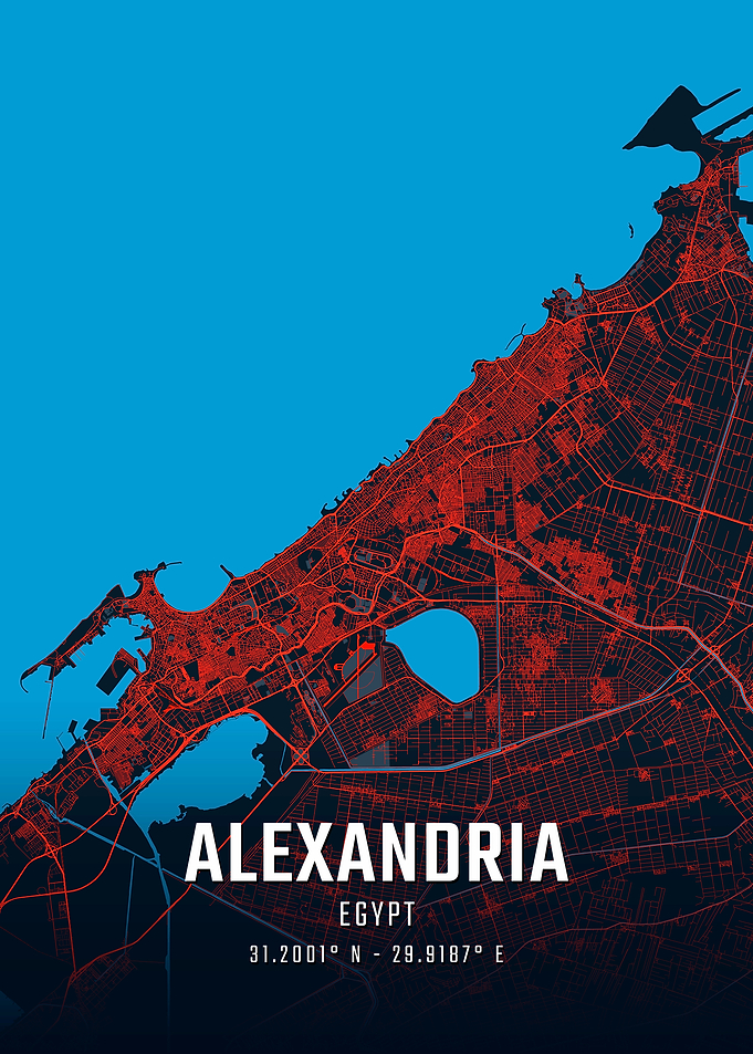 Alexandria Egypt City Map