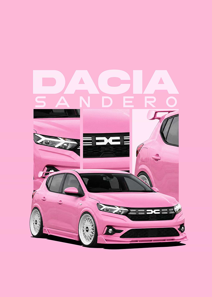 Pink Dacia Sandero Concept