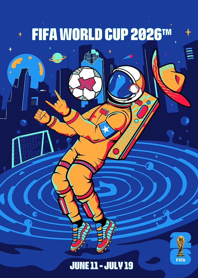 FIFA World Cup 2026 Astronaut Poster
