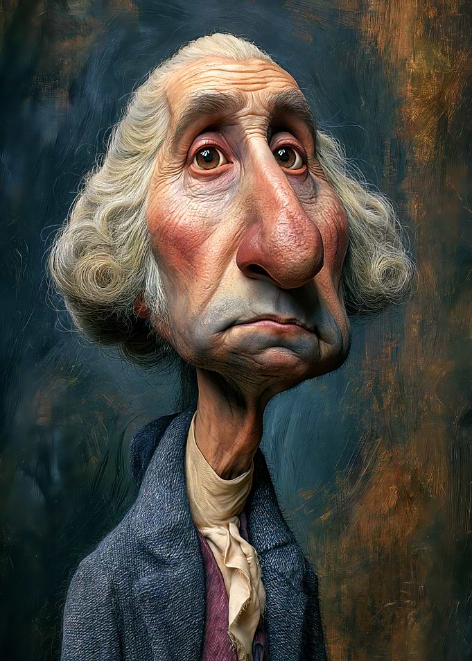 Caricature of George Washington