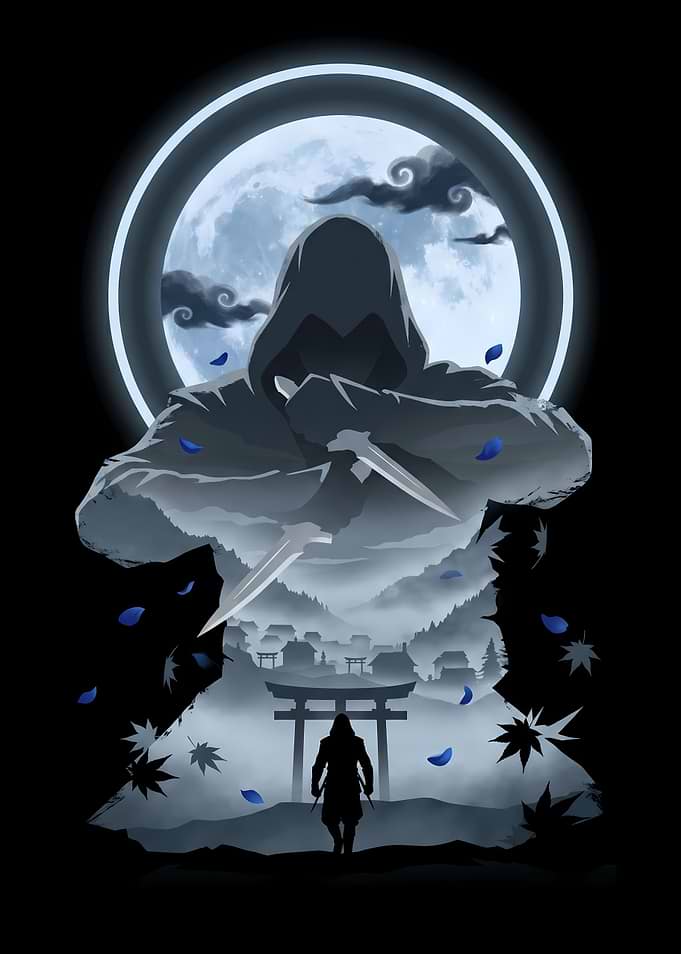 Assassin in a Japanese Landscape