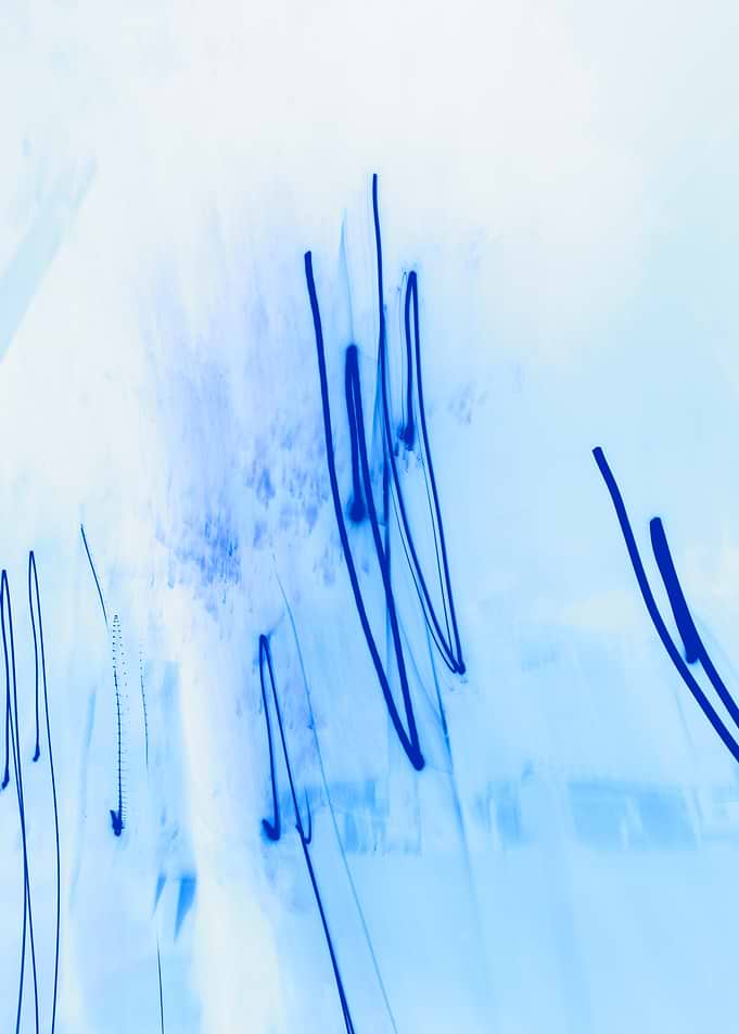 Abstract Blue Light Streaks