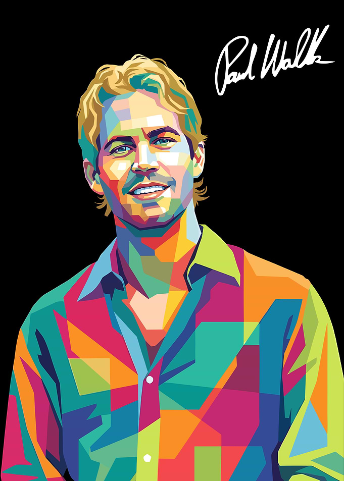 Paul Walker Pop Art Portrait