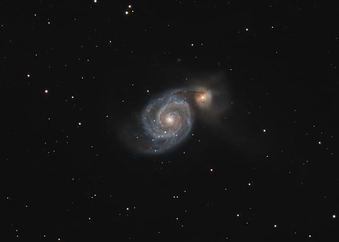 Whirlpool Galaxy and Companion