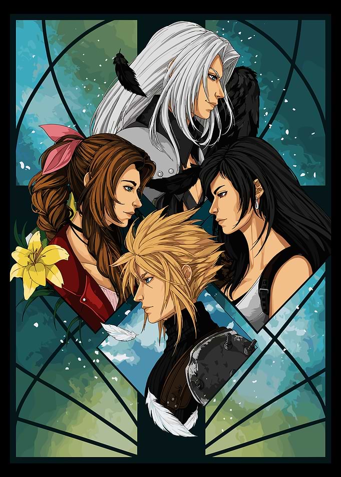 Final Fantasy VII Characters Art