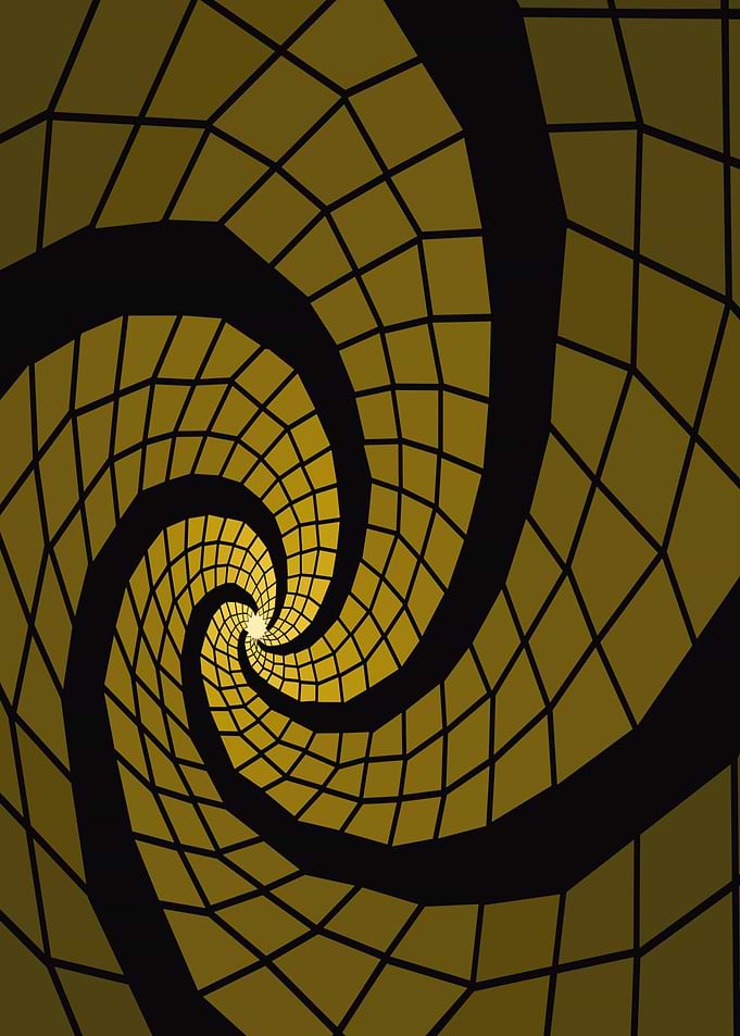 Abstract Golden Spiral Vortex
