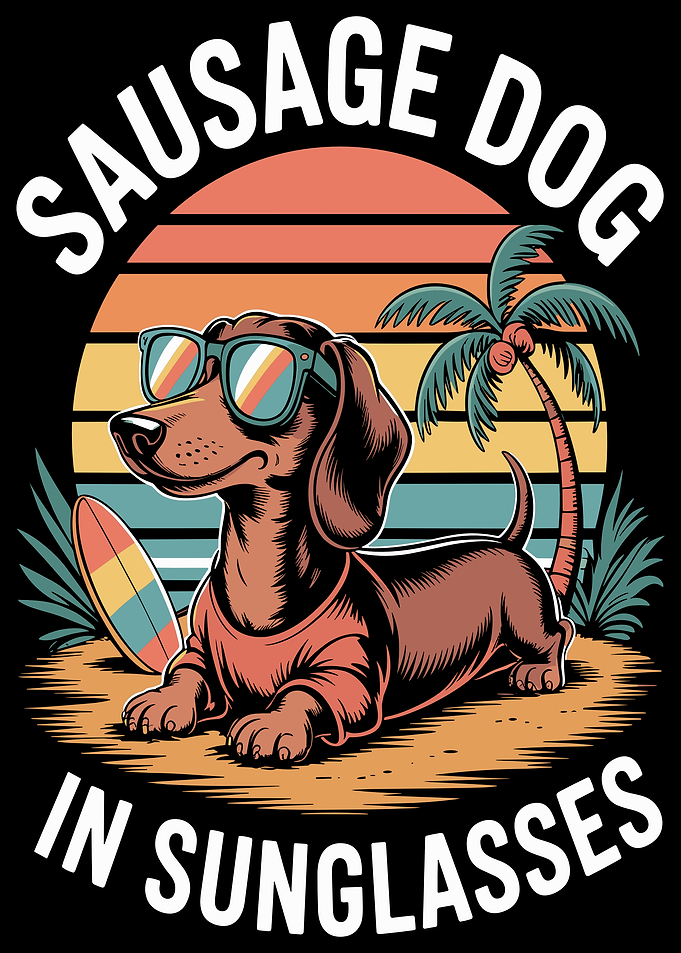 Sausage Dog in Sunglasses