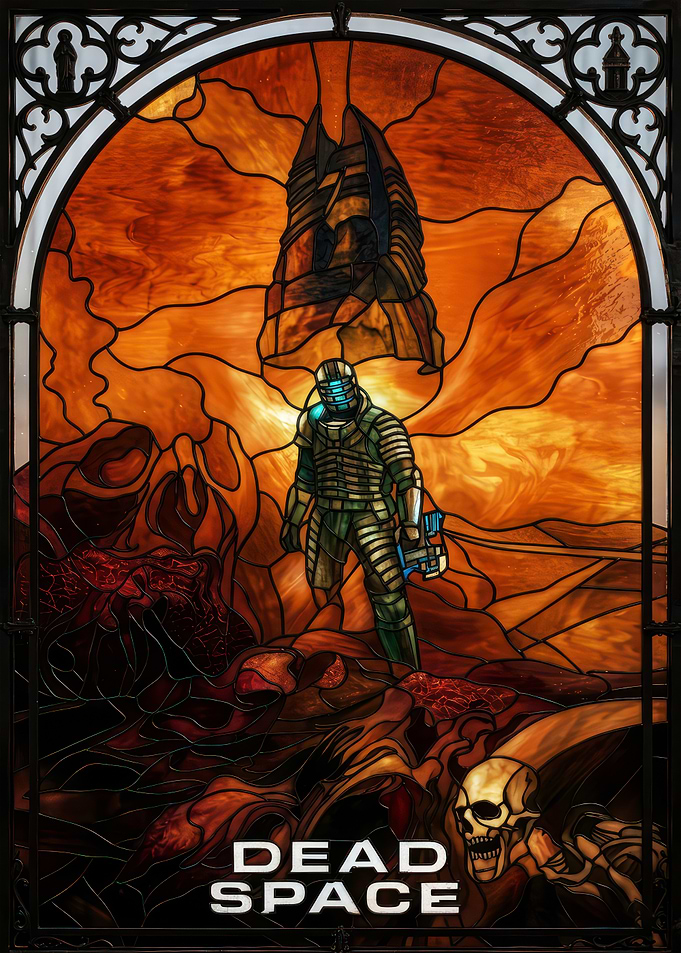 Dead Space Stained Glass Art
