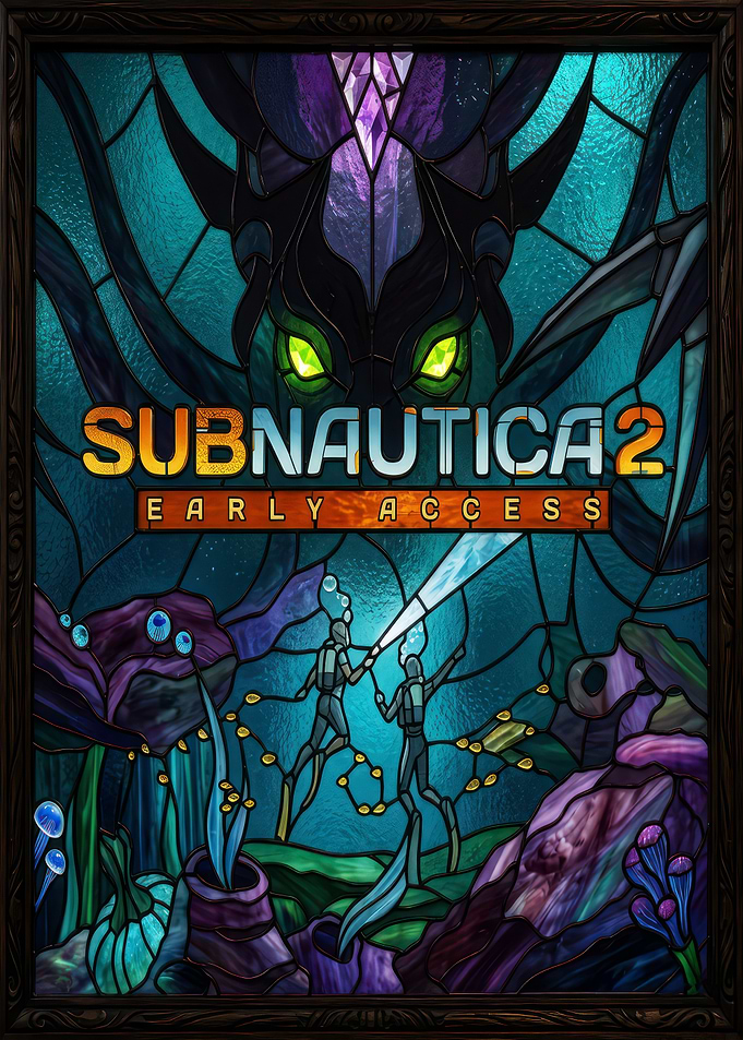 Subnautica 2 Early Access Stained Glass Art