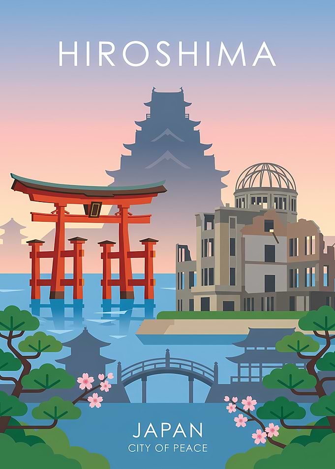 Hiroshima City of Peace Poster