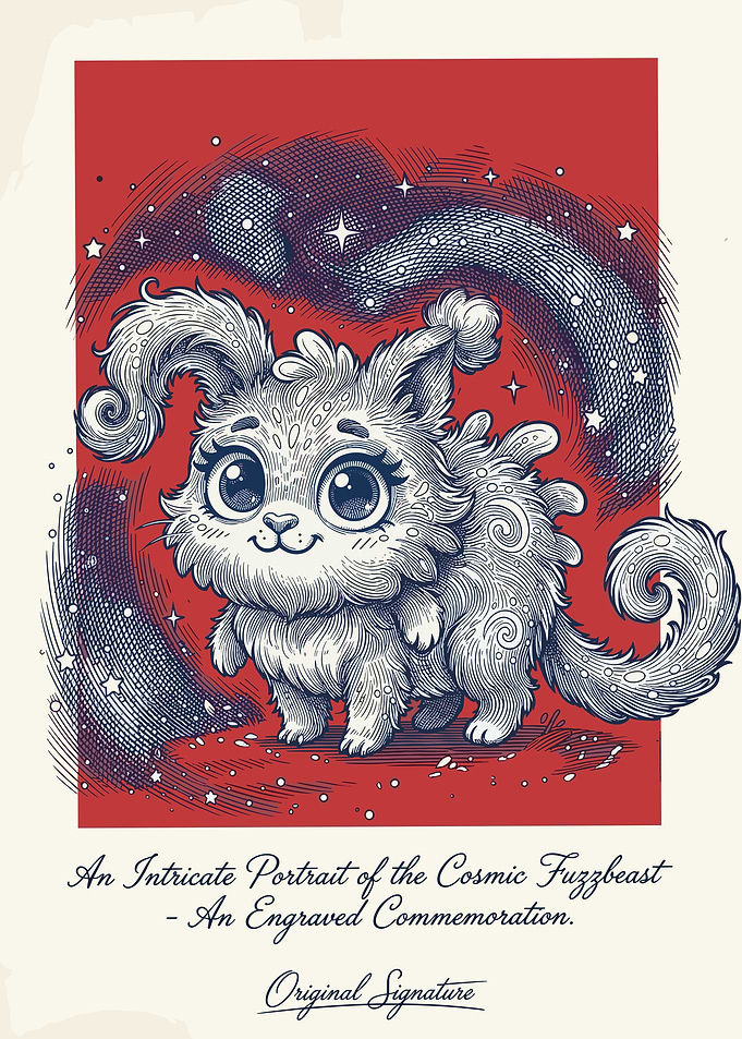 Cute Cosmic Fuzzbeast Portrait