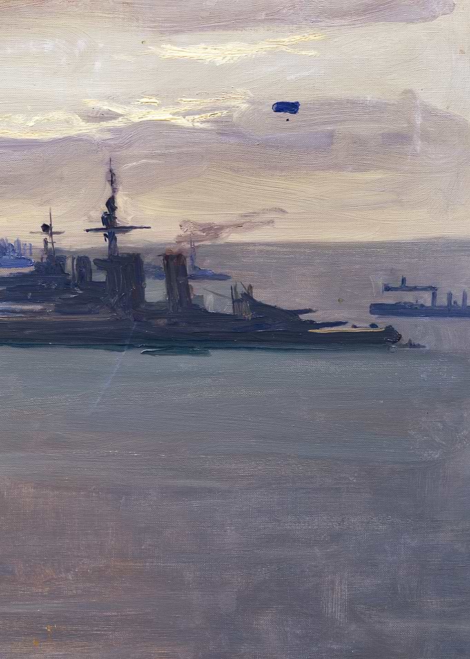 The Firth of Forth Wind, 1917 by John Lavery WW1 Historical Painting