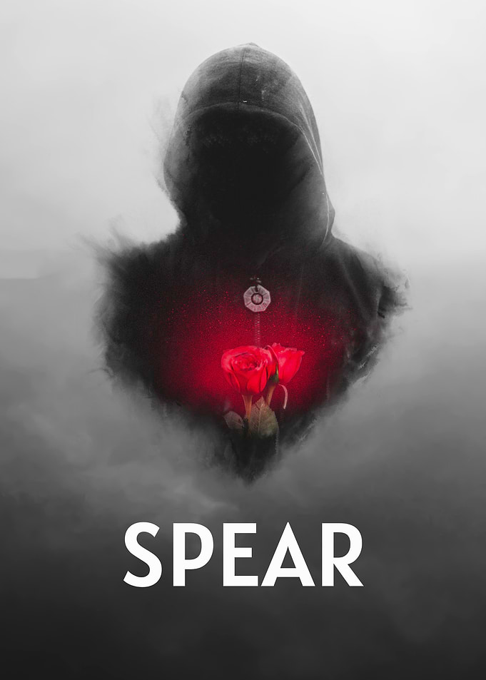 Mysterious Figure with Roses