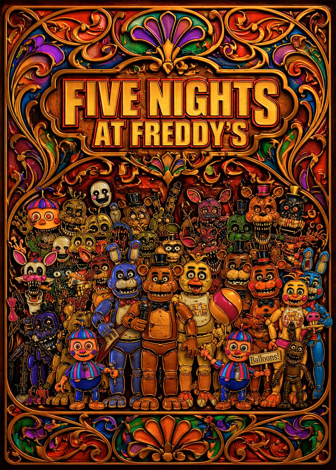 Five Nights at Freddy's Characters Poster