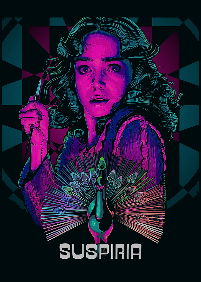 Suspiria Movie Poster with Peacock