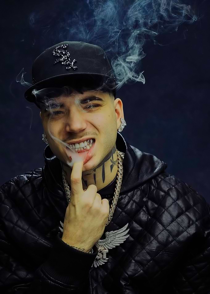 Man with Grillz and Smoke