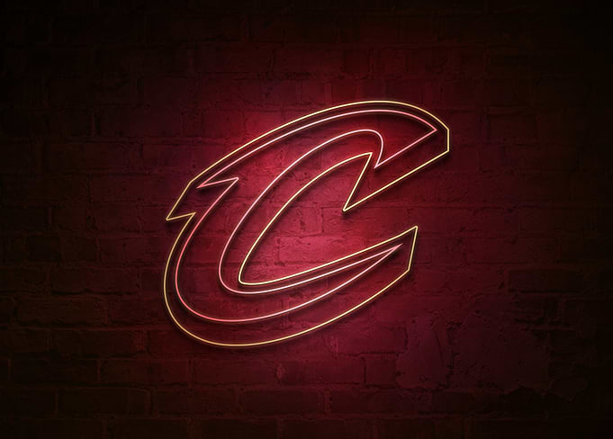 Cleveland Cavaliers The Land Neon