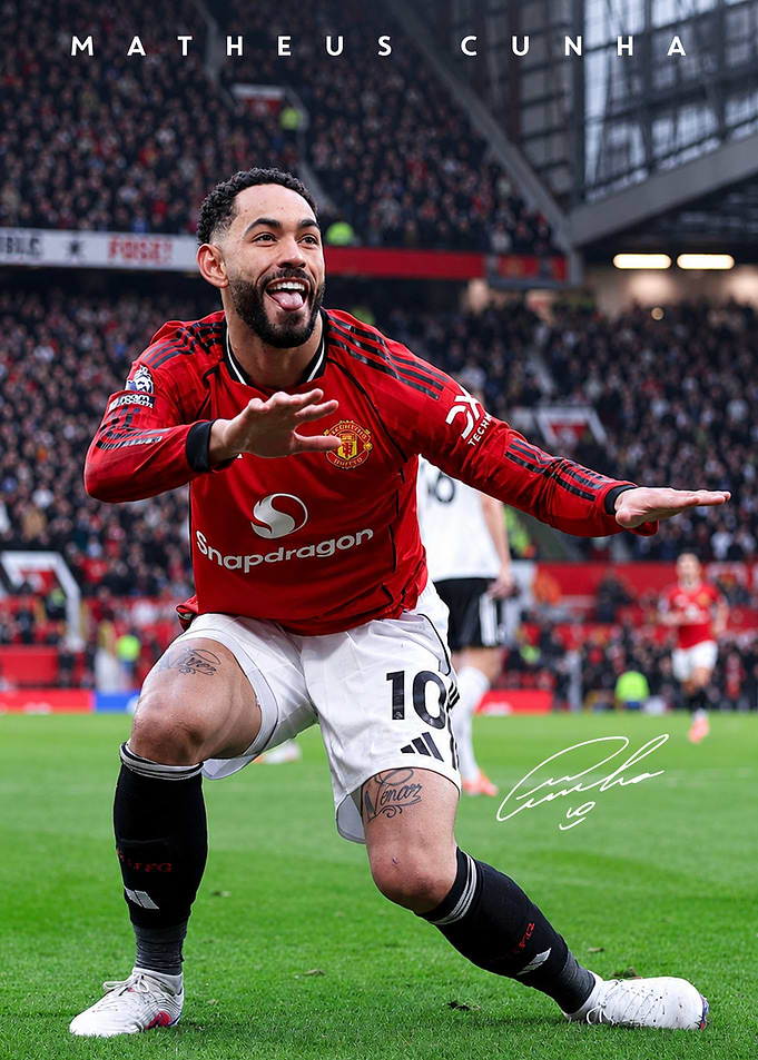 Matheus Cunha celebrating a goal