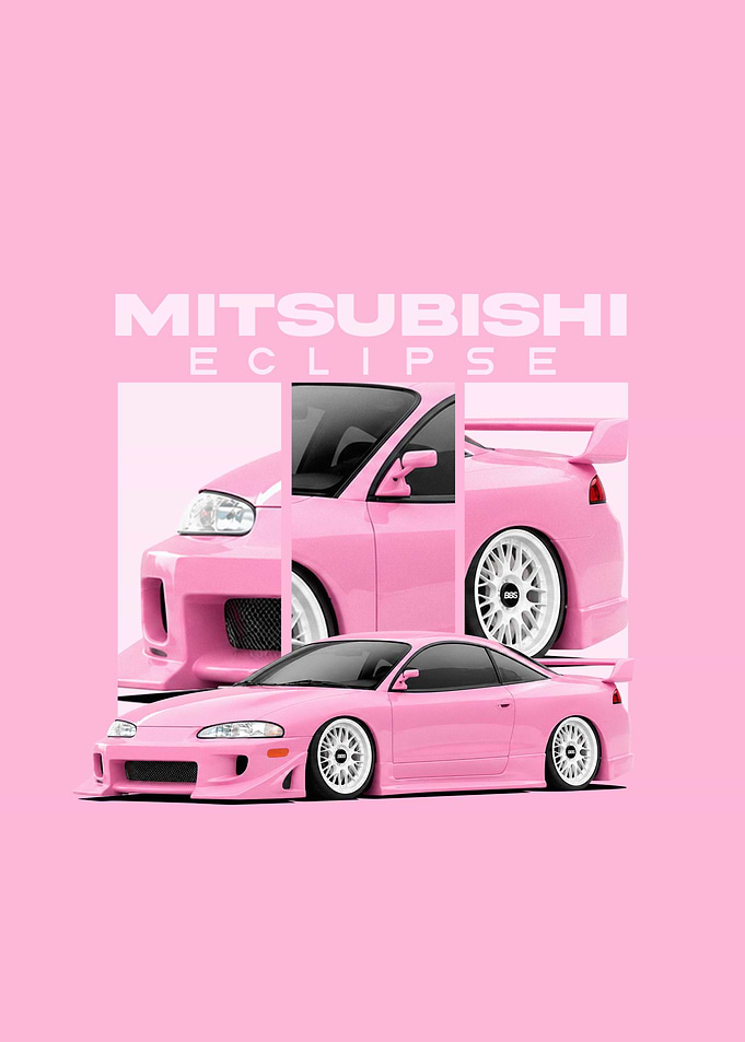 Pink Mitsubishi Eclipse