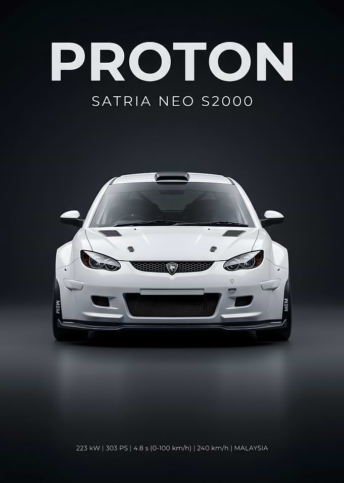 Proton Satria Neo S2000 Rally Car