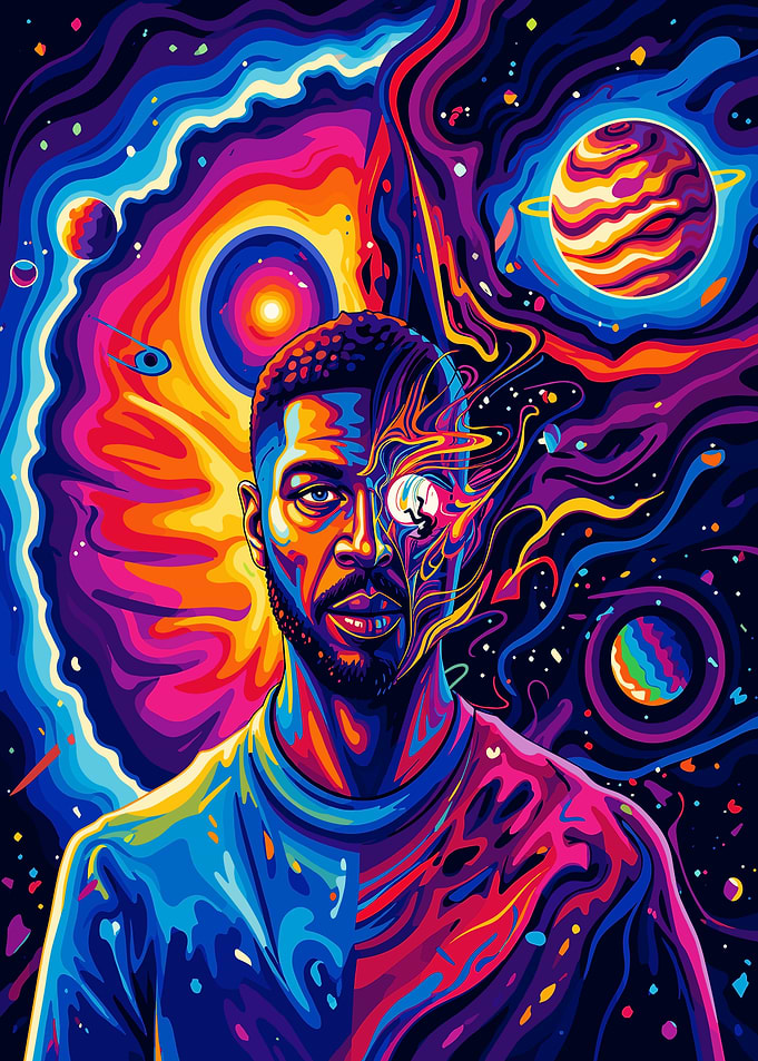Cosmic Portrait of Kid Cudi