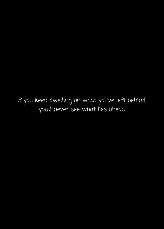 Inspirational Quote on Black Background
