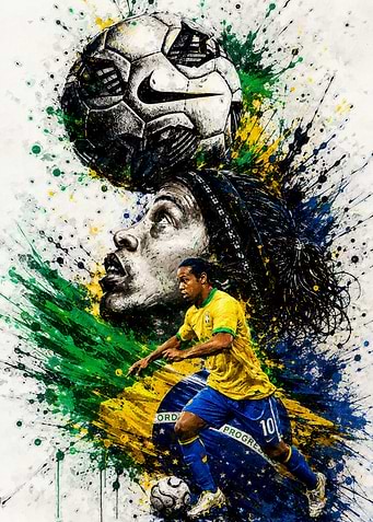 Ronaldinho Soccer Art