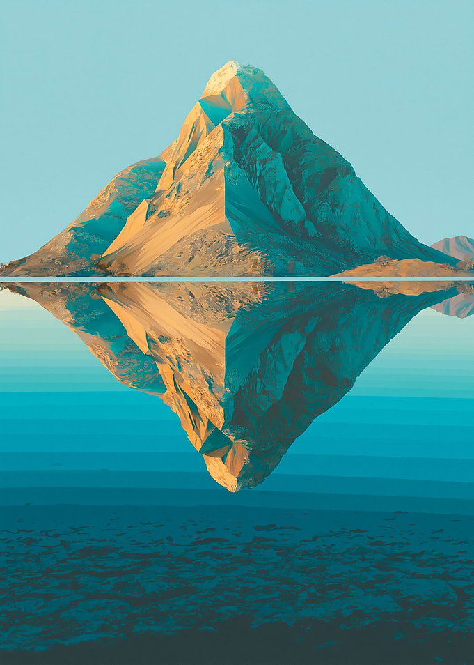 Mountain Reflection in Water