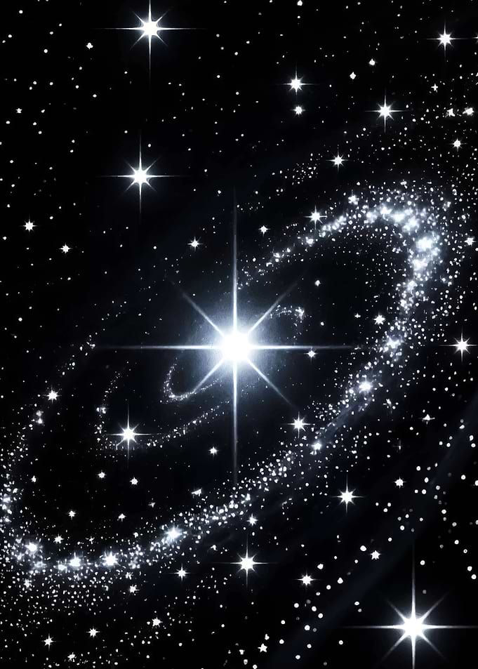 Sparkling Galaxy with Bright Star