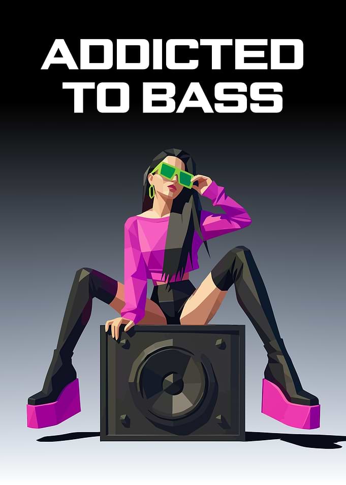 Addicted to Bass Woman on Speaker