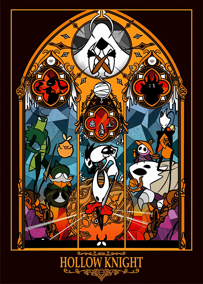 Hollow Knight Stained Glass Art