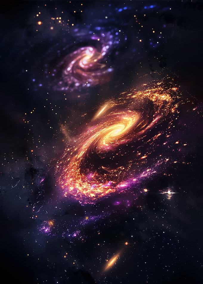 Cosmic Spiral Galaxies in Deep Space