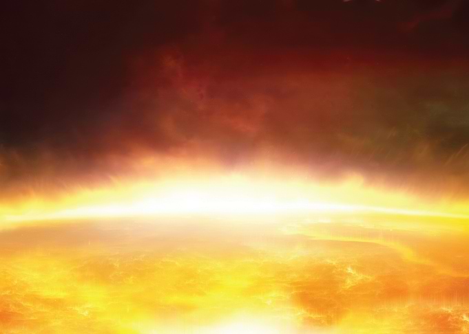 Fiery Cosmic Horizon