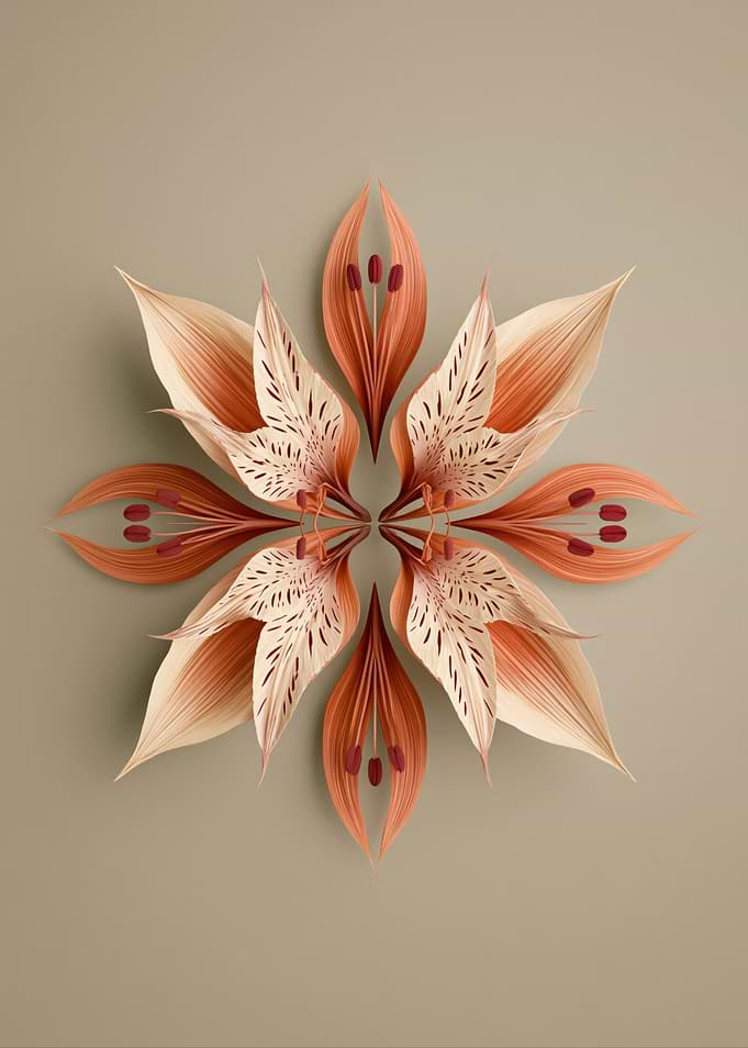 Symmetrical Floral Arrangement