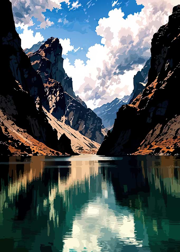 Mountain Lake Reflection