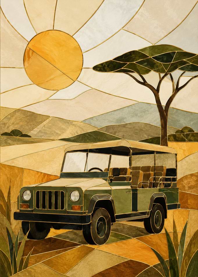 Safari Jeep Under the Sun