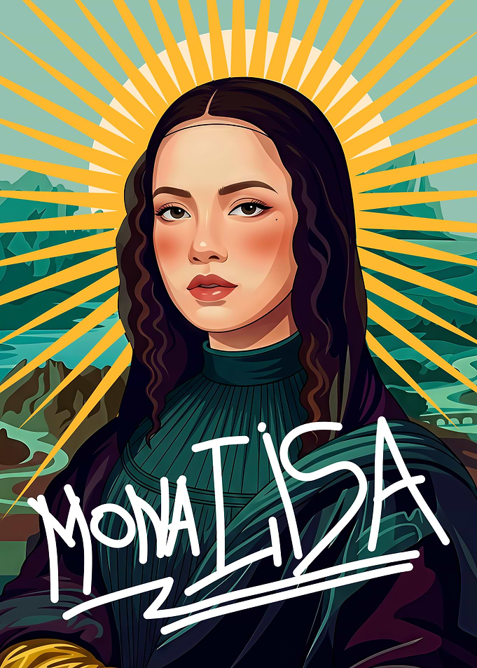Modern Mona Lisa Portrait
