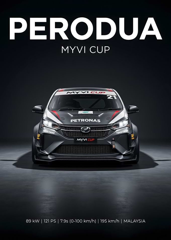 Perodua Myvi Cup Race Car